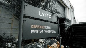 Sign emphasizing consistency over perfection.