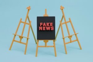 Fake AI websites warning.